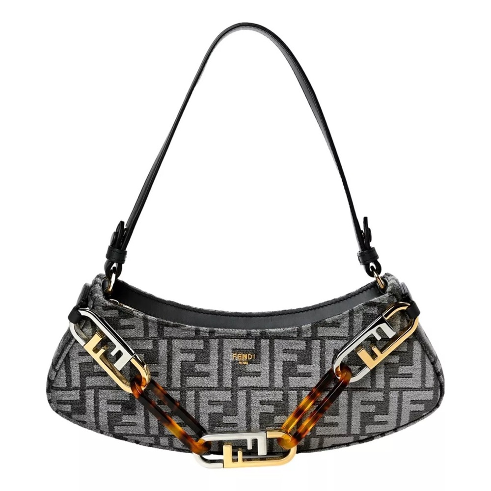 Fendi O' Lock Swing Monogram Shoulder Bag
